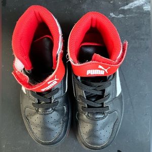 Black and Red puma shoes for toddlers ( size 11 )